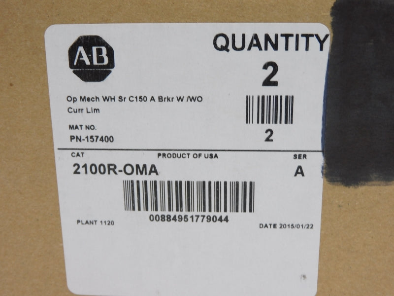 ALLEN BRADLEY 2100R-OMA SER. A (PKG OF 2) (BR/WH) NSMP