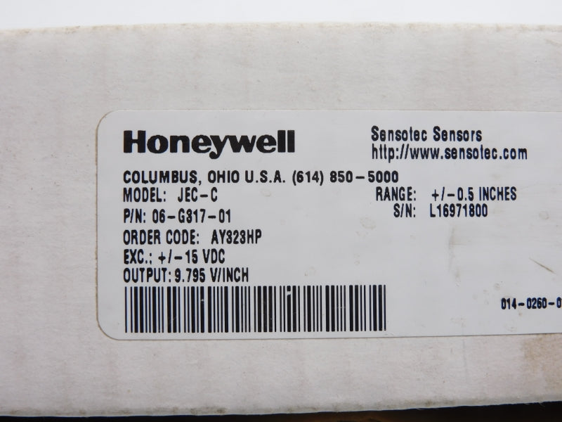 HONEYWELL 06-G317-01 JEC-C +/-15VDC NSMP