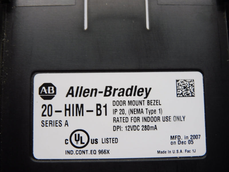 ALLEN BRADLEY 20-HIM-B1 SER. A 12VDC UNMP