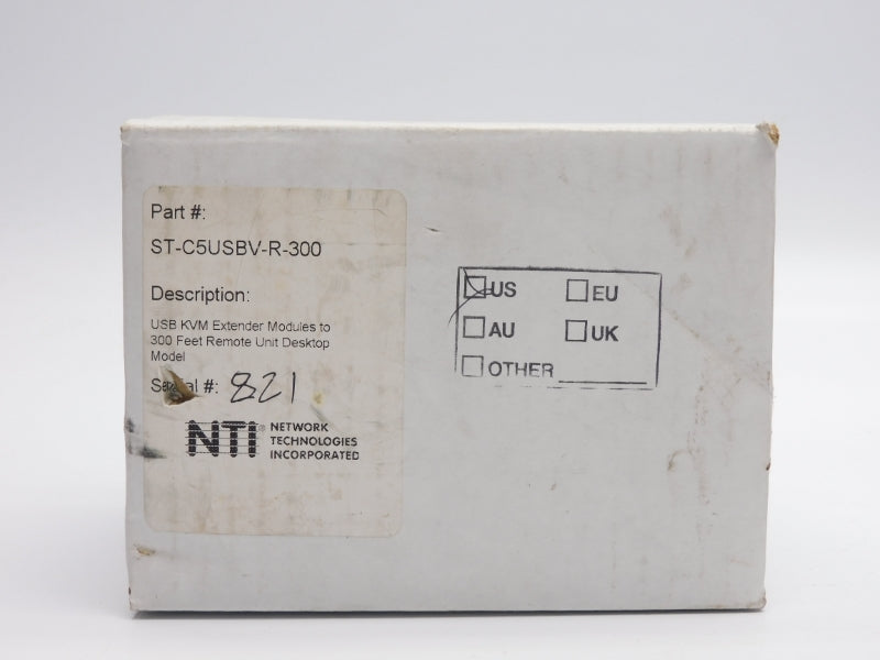 NTI ST-C5USBV-R-300 9VDC 1.0A NSMP