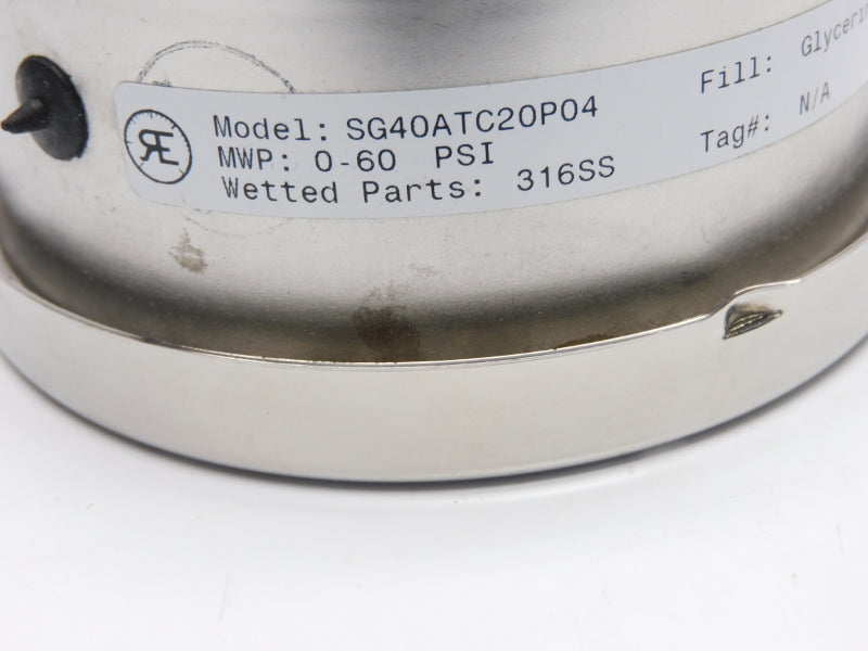 REOTEMP SG40ATC20P04 0-60PSI NSNP