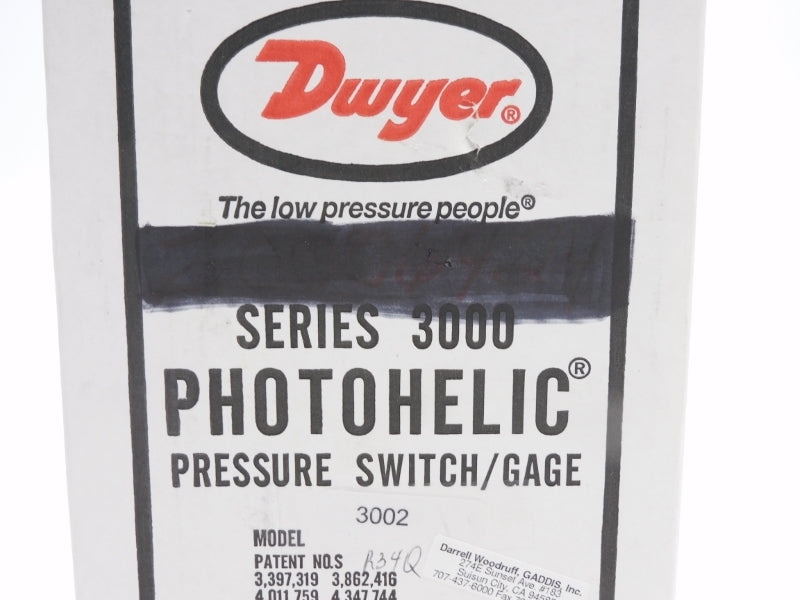 DWYER 3002 NSFS