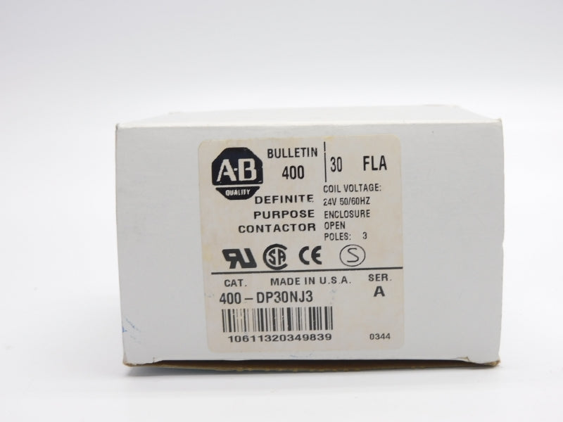 ALLEN BRADLEY 400-DP30NJ3 SER. A 24V 30A (WH) NSMP