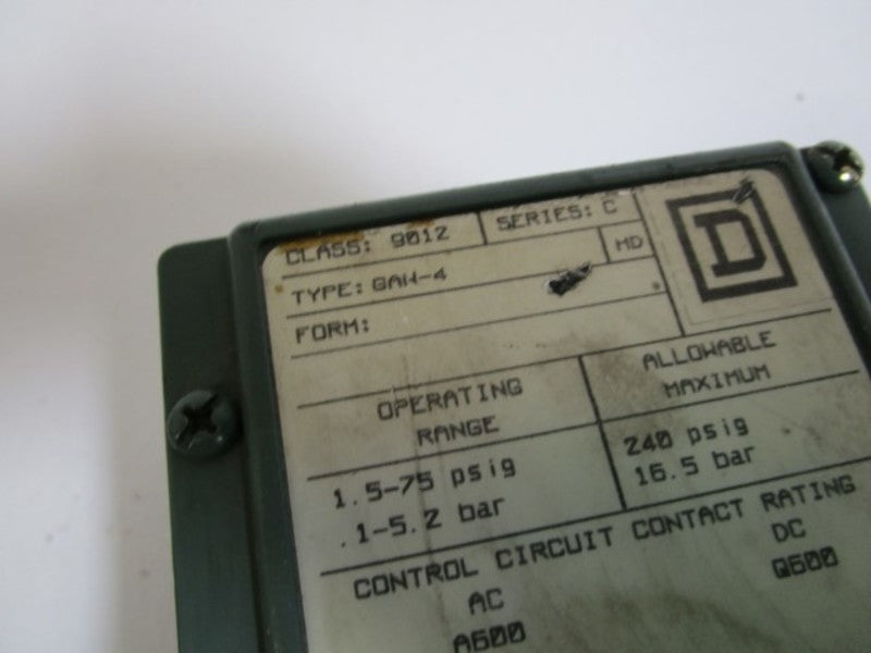 SQUARE D 9012GAW4 UNMP