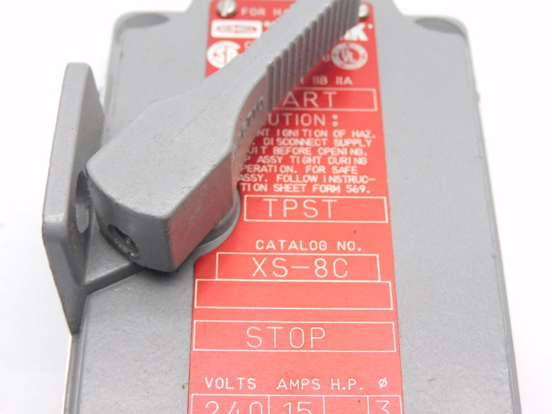 HUBBELL XS-8C 480V 15A (AS PICTURED) NSNP