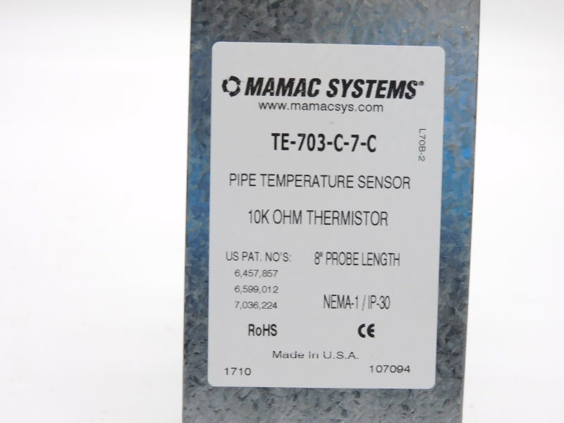 MAMAC SYSTEMS TE-703-C-7-C 8" NSNP