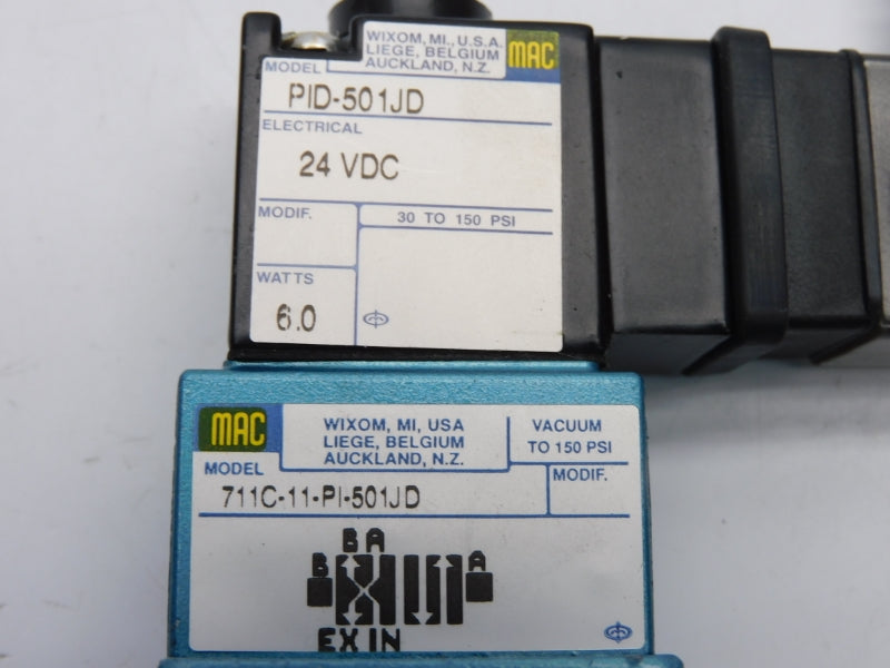 MAC 711C-11-PI-501JD 24VDC 150PSI NSNP