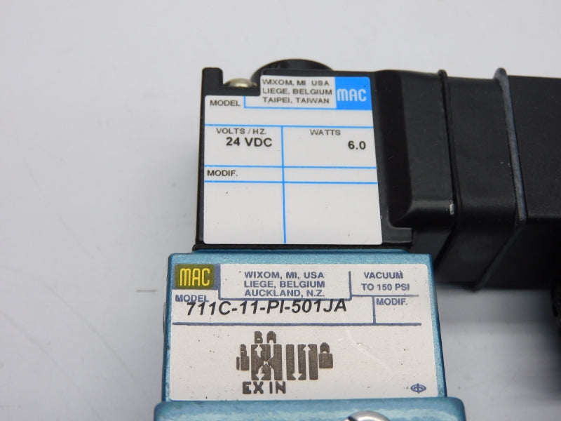MAC 711C-11-PI-501JA 24VDC 150PSI NSNP