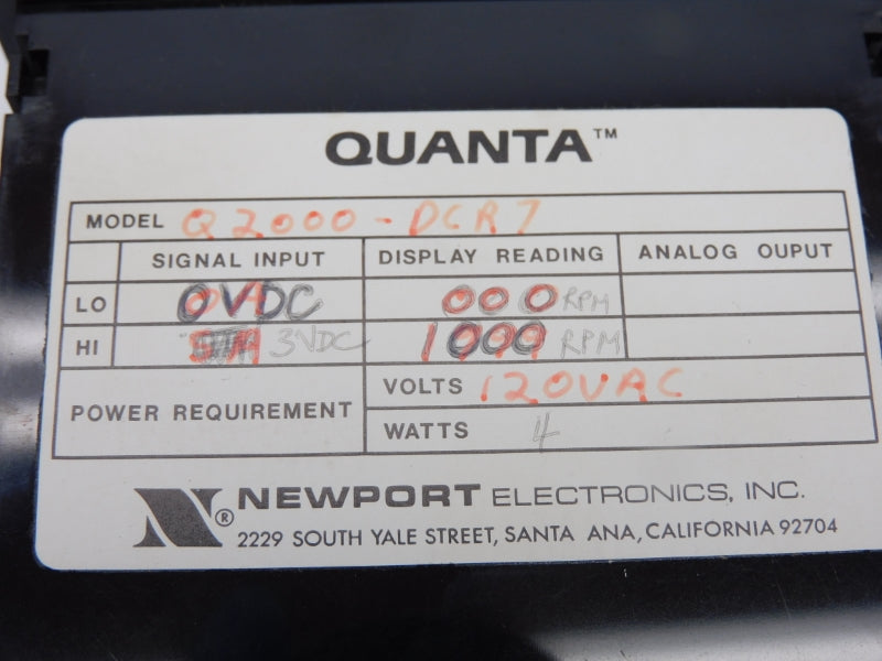 NEWPORT Q2000-DCR7 120VAC UNMP