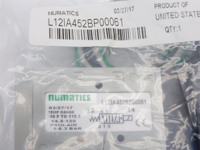 NUMATICS L12IA452BP00061 14.5-120PSI NSMP
