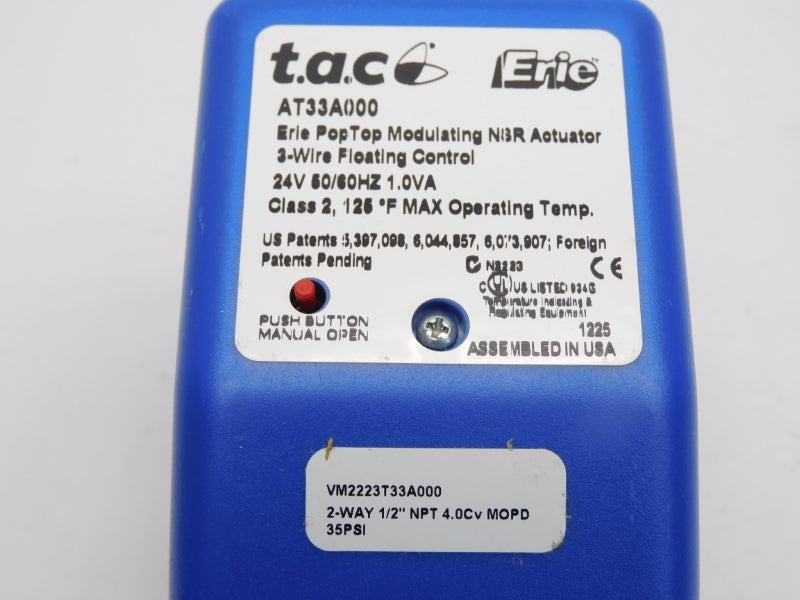 T.A.C VM2223T22A000 AT33A000 24V 35PSI 1/2" NSNP