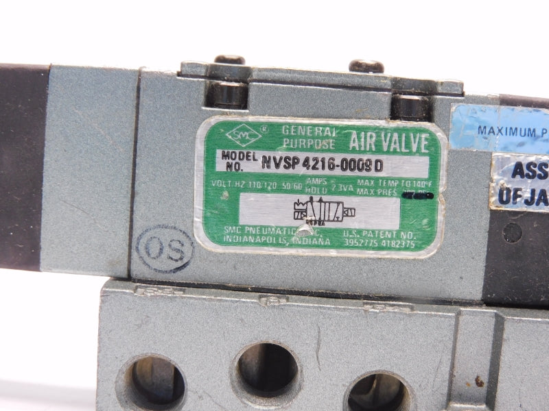 SMC NVSP4216-0009D 85-120VAC UNMP