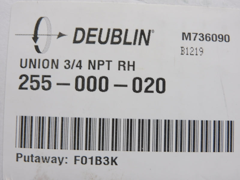 DEUBLIN 255-000-020 3/4" (AS PICTURED) NSMP