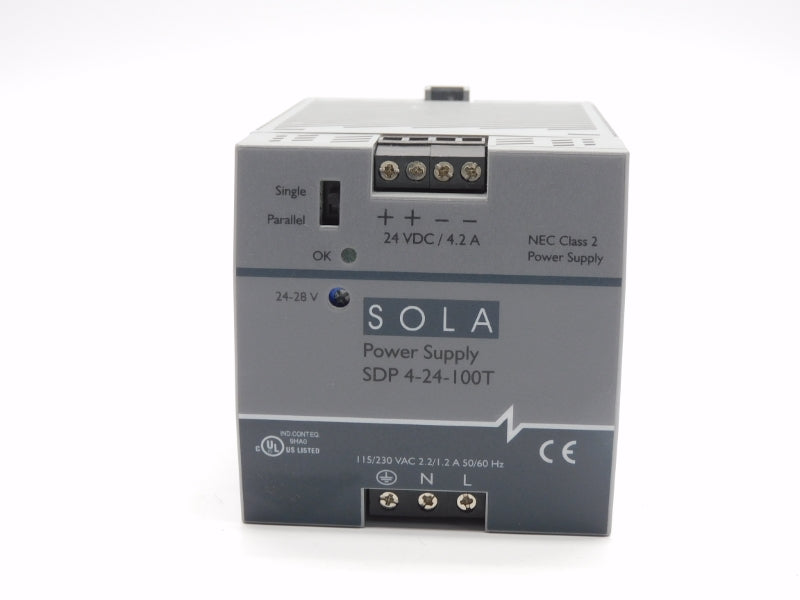 SOLA SDP4-24-100T 115/230VAC 2.2/1.2A NSNP