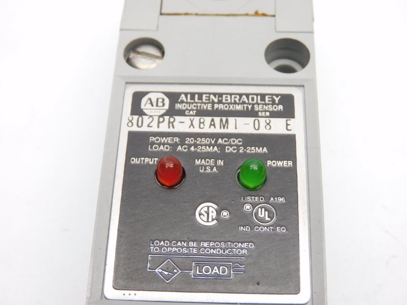 ALLEN BRADLEY 802PR-XBAM1-08 SER. E 20-250VAC/DC NSNP