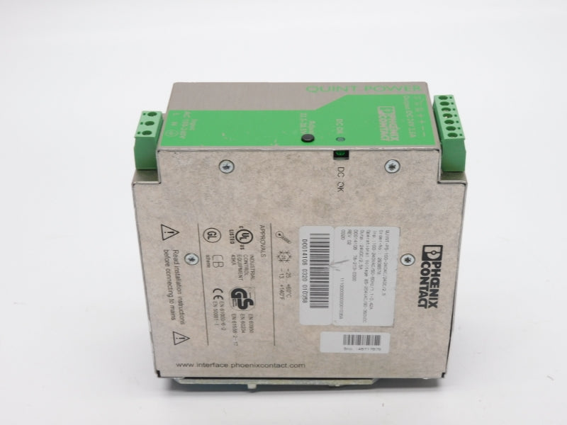 PHOENIX CONTACT QUINT-PS-100-240AC/24DC/2.5 100-240VAC 42A UNMP