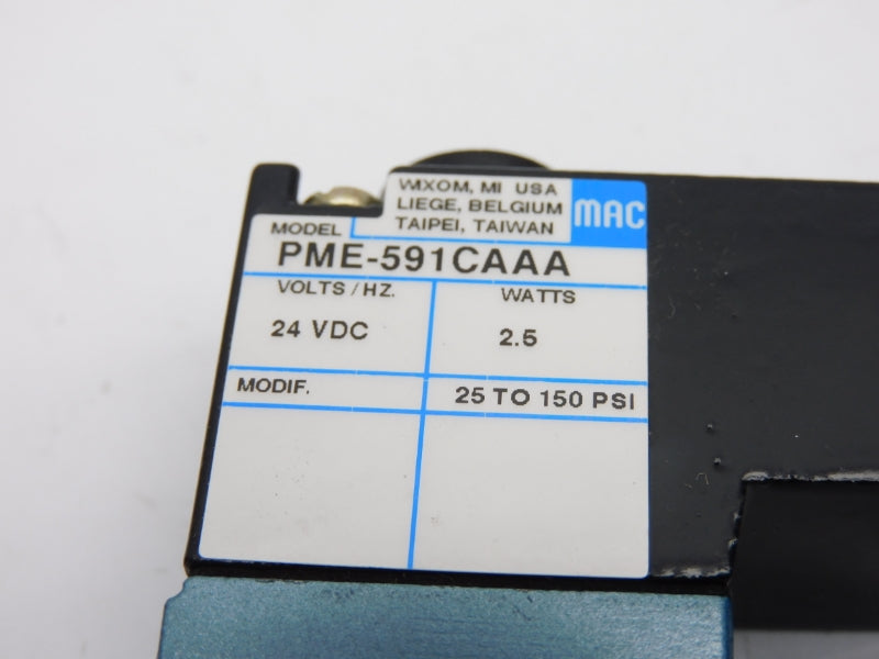 MAC PME-591CAAA 24VDC 25-150PSI NSNP