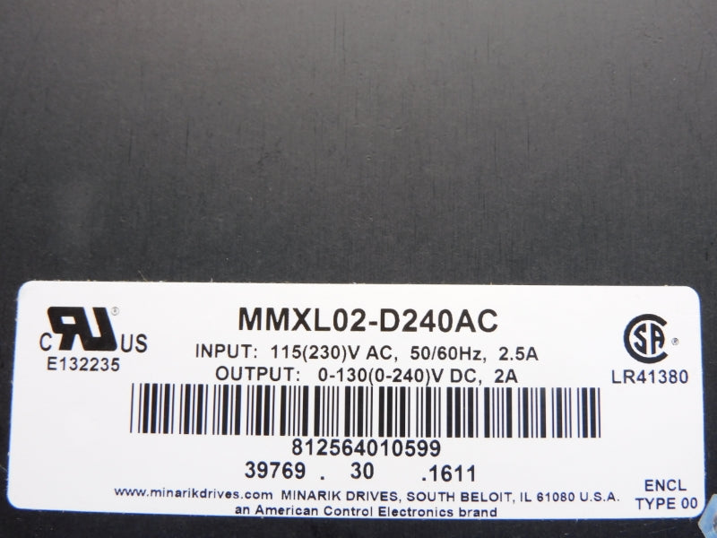MINARIK MMXL02-D240AC 240VDC 2.5A NSNP