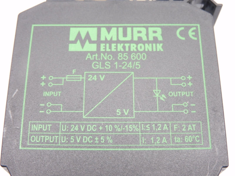 MURR ELETRONIK GLS1-24/5 85600 24VDC 1.2A NSNP