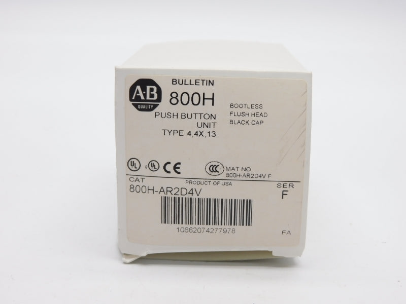 ALLEN BRADLEY 800H-AR2D4V SER. F (WH) NSMP