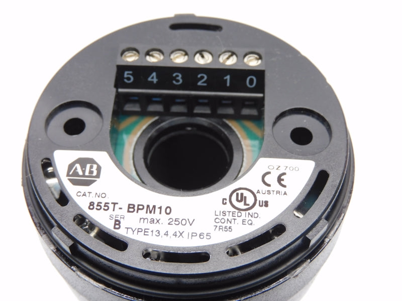 ALLEN BRADLEY 855T-BPM10 SER. B 250V (BR/WH) NSMP