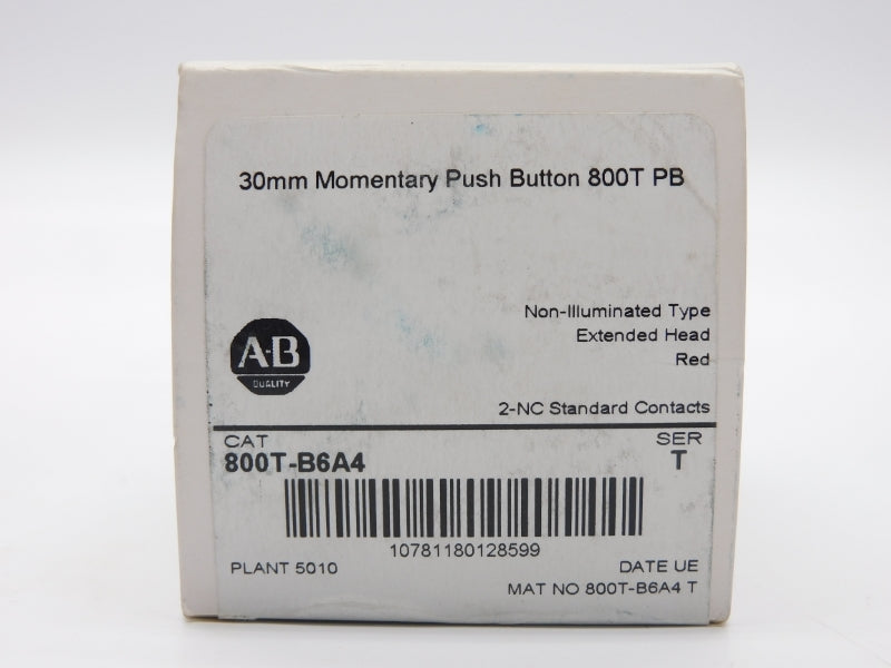 ALLEN BRADLEY 800T-B6A4 SER. T (WH) NSFS