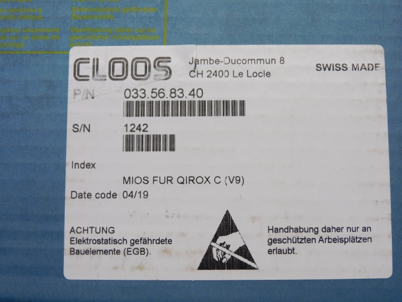 CLOOS 033.56.83.40 NSFS