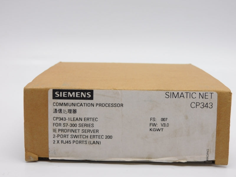 SIEMENS 6GK7343-1CX10-0XE0 F/W V3.0 24VDC 0.2A  NSMP