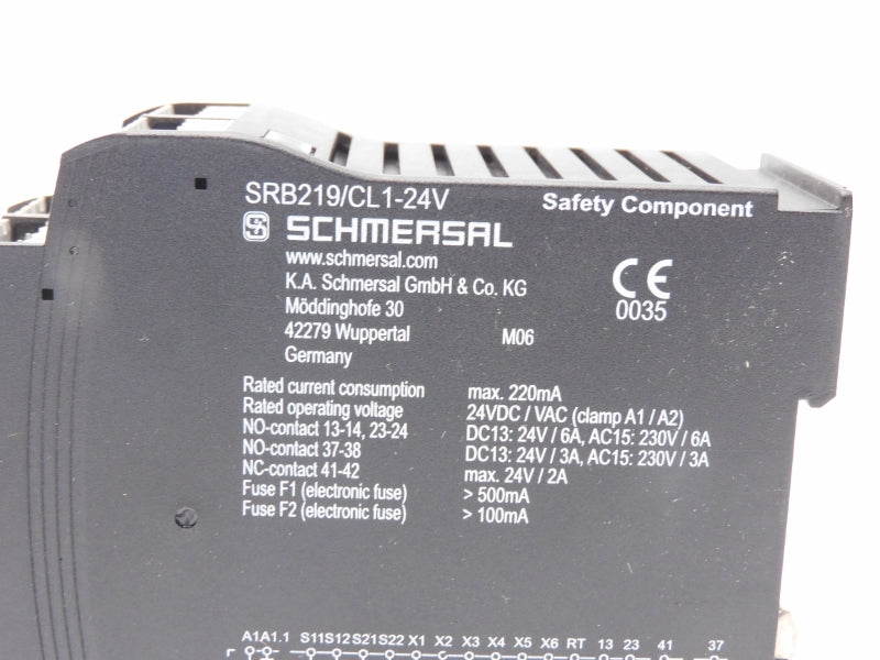 SCHMERSAL SRB219/CL1-24V 24VDC 6A NSMP