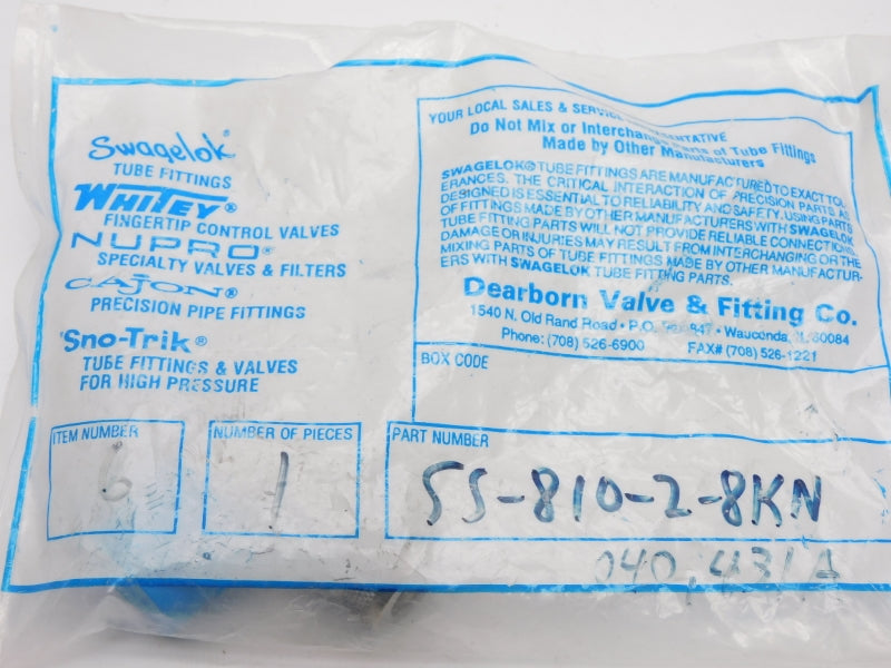 SWAGELOK SS-810-2-8KN NSMP