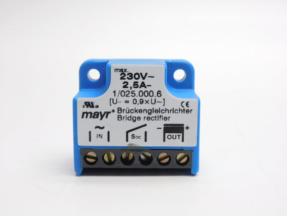 MAYR 1/025.000.6 0802471 230V 2.5A UNMP