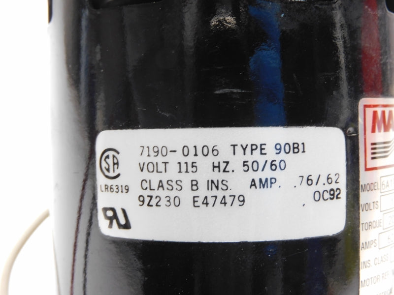 MAXI-TORQ 6A198 115V .62/.76A NSNP