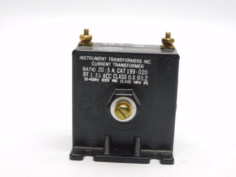 INSTRUMENT TRANSFORMERS 189-020 600V NSNP