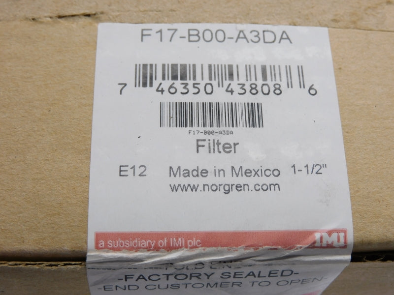 NORGREN F17-B00-A3DA 250PSI 1-1/2" NSMP