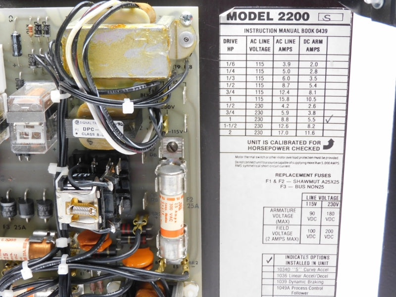 FINCOR 2200S 115/230V 25A NSNP