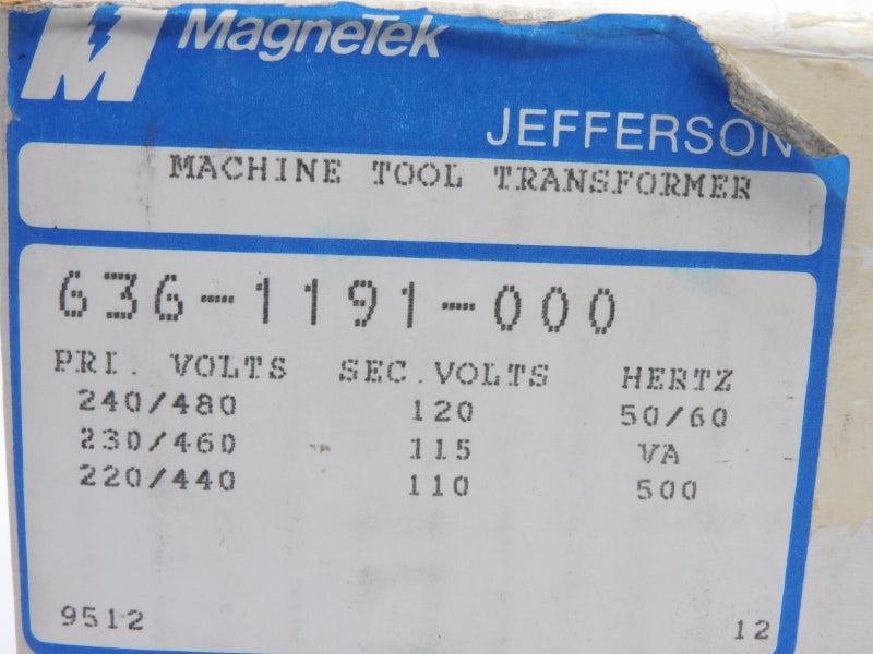 MAGNETEK 636-1191-000 240/480V NSMP