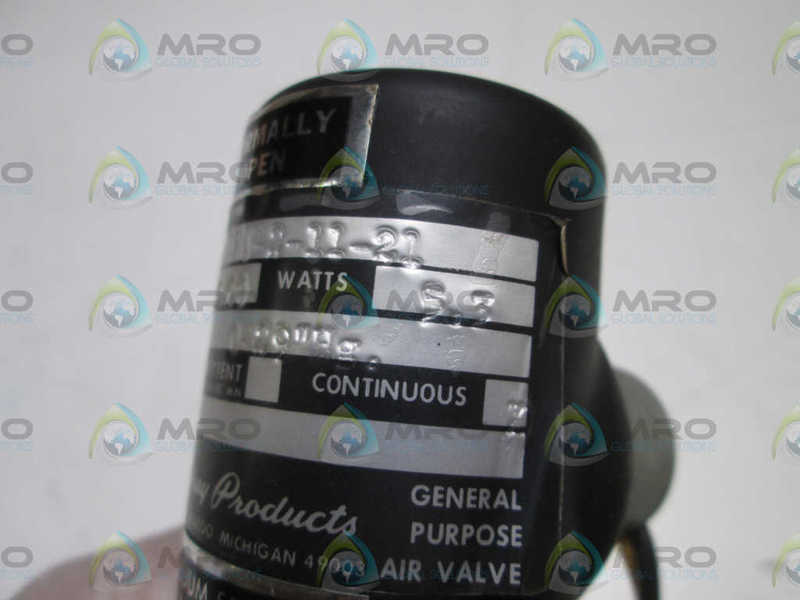 HUMPHREY VACUUM SOLENOID VALVE VA250AE1-2-11-21 NSNP