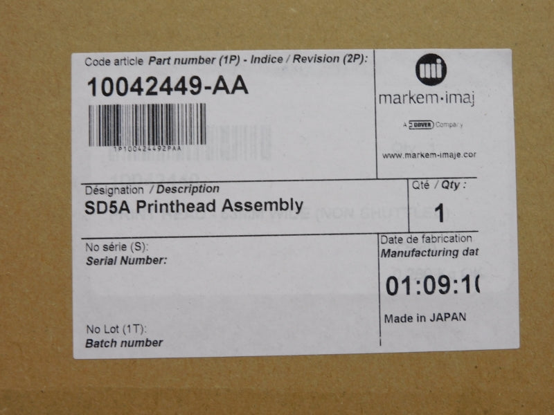 MARKEM-IMAJE 10042449-AA SD5A NSFS