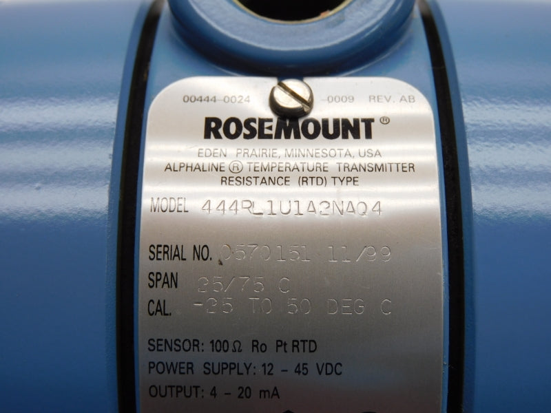 ROSEMOUNT 444RL1U1A2NAQ4 12-45VDC NSNP