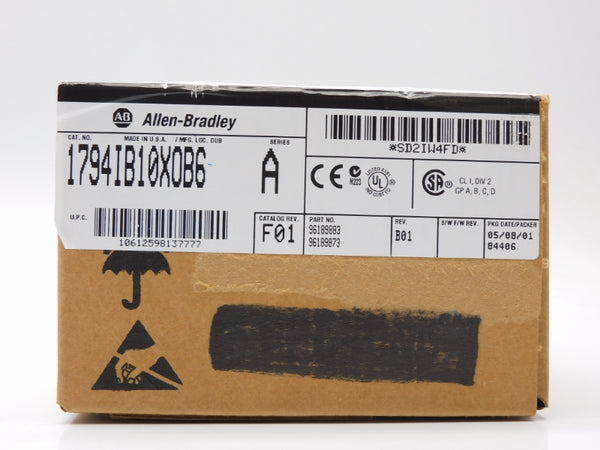 ALLEN BRADLEY 1794-IB10XOB6 SER. A DATE: 2001 NSFS