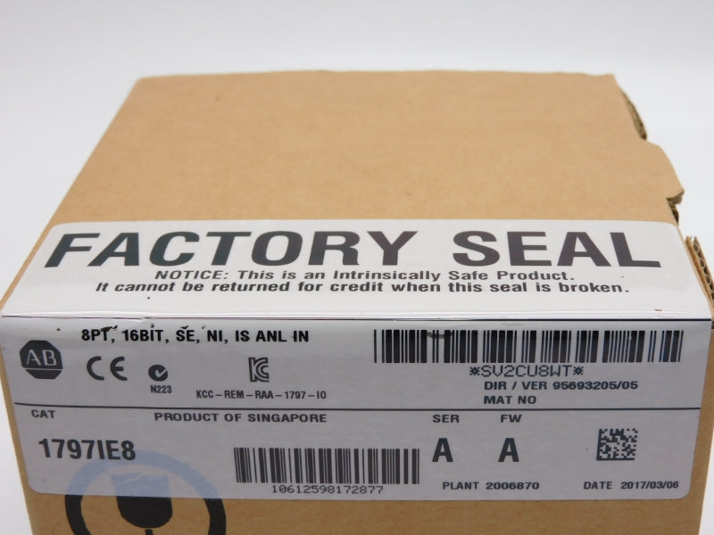 ALLEN BRADLEY 1797-IE8 SER. A F/W A 9.5V 1A NSMP