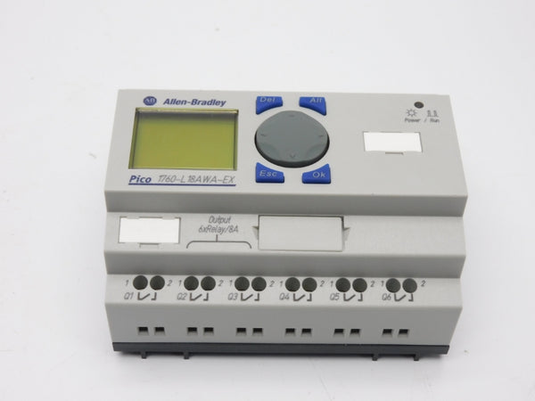 ALLEN BRADLEY 1760-L18AWA-EX SER. A 120/240VAC 10A NSMP