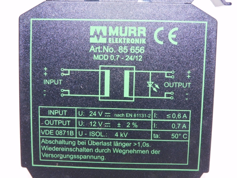 MURR ELEKTRONIK MDD0.7-24/12 85656 24V 0.7A NSNP