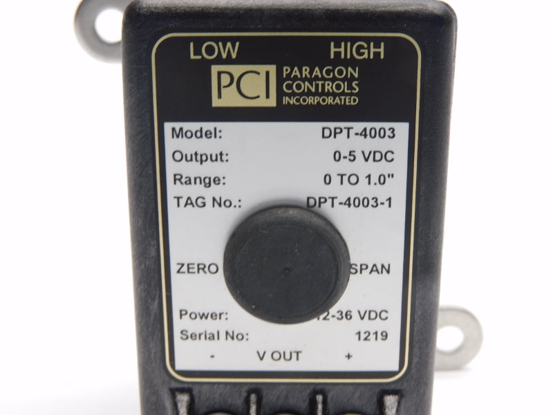 PARAGON CONTROLS DPT-403 12-36VDC 0-1.0" NSNP