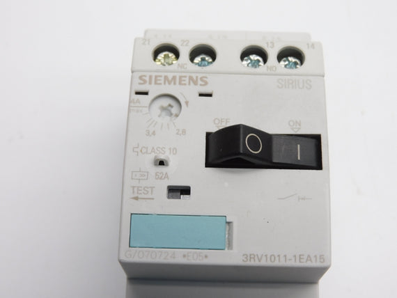 SIEMENS 3RV1011-1EA15 690V 2.8-4A NSNP