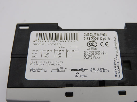 SIEMENS 3RV1011-0EA15 690V 0.28-0.4A NSMP
