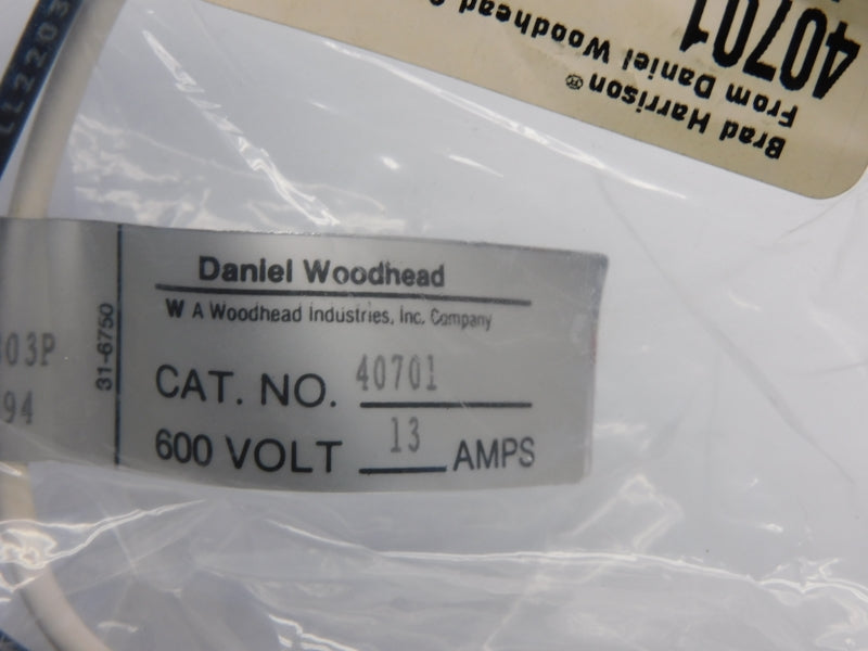 DANIEL WOODHEAD 40701 600V 13A NSMP