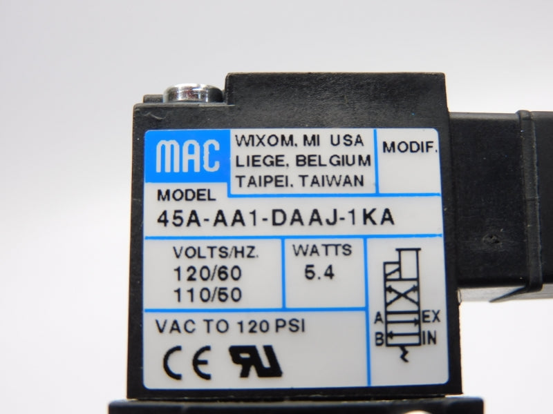 MAC 45A-AA1-DAAJ-1KA 110/120V 120PSI NSMP