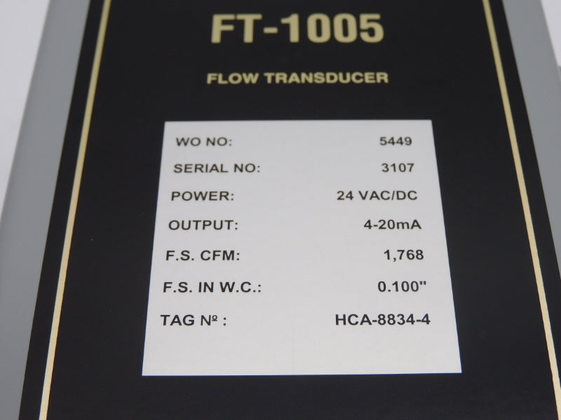 PARAGON CONTROLS FT-1005 24VAC/DC NSNP