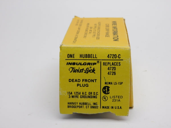 HUBBELL 4720-C 125VAC/DC 15A NSMP